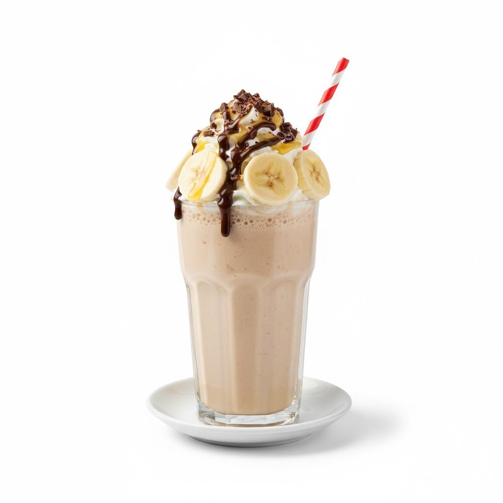 صورة ميلك شيك شوكليت موز